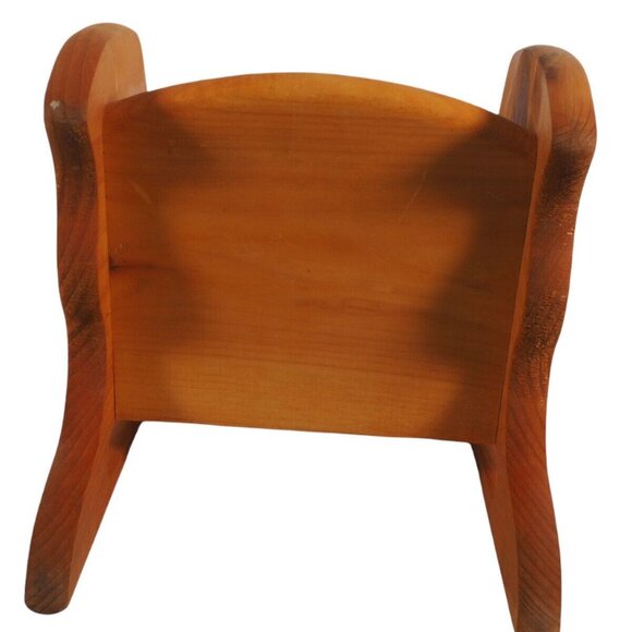 Vintage Wooden Santa Sled With Decals Natural Farmhouse MCM Large Arrangemets - Picture 7 of 9